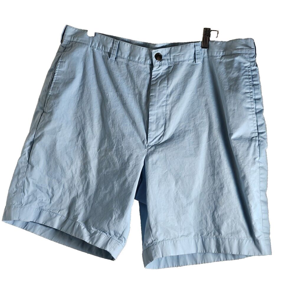 Men's 346 Brooks Brothers Powder Blue Cotton Bermuda Shorts Size 40 pre-owned